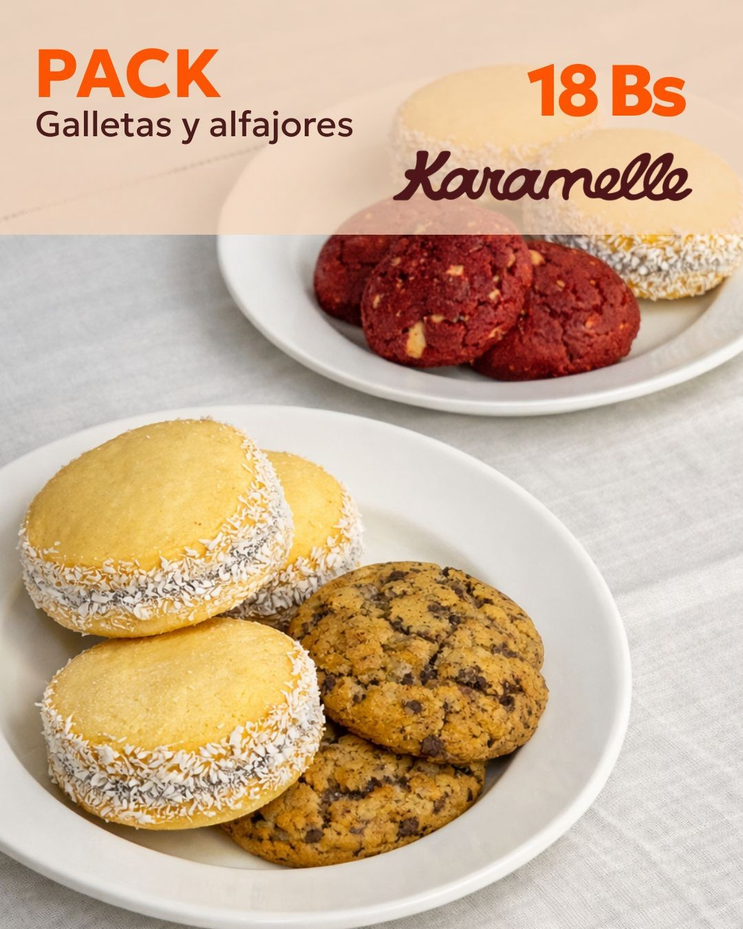PACK 2 ALFAJORES + 2 GALLETAS