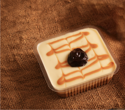 MOUSSE DE DULCE DE LECHE Y CIRUELA
