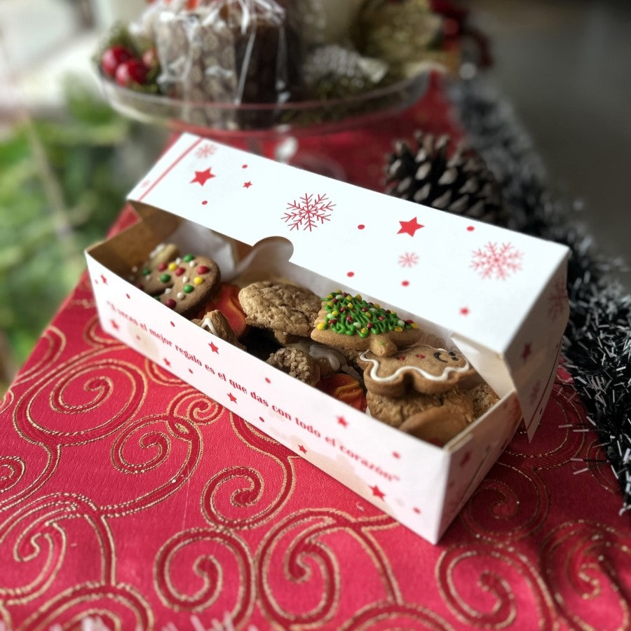 CAJA DE GALLETAS NAVIDEÑAS DE 24 UNIDADES