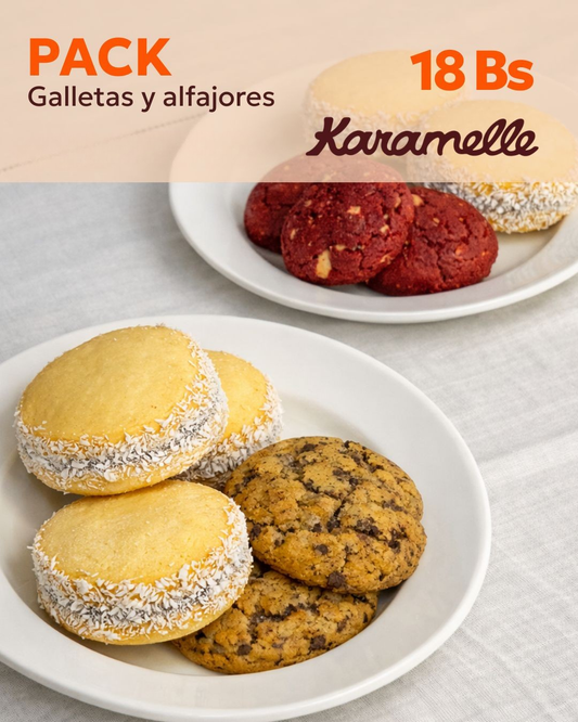 PACK 2 ALFAJORES + 2 GALLETAS